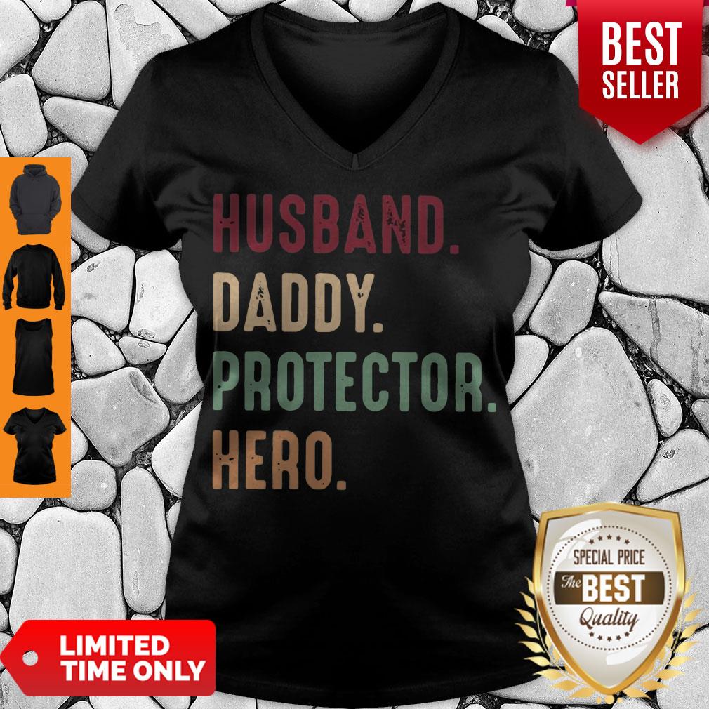 Official Husband Daddy Protector Hero Vintage Shirt