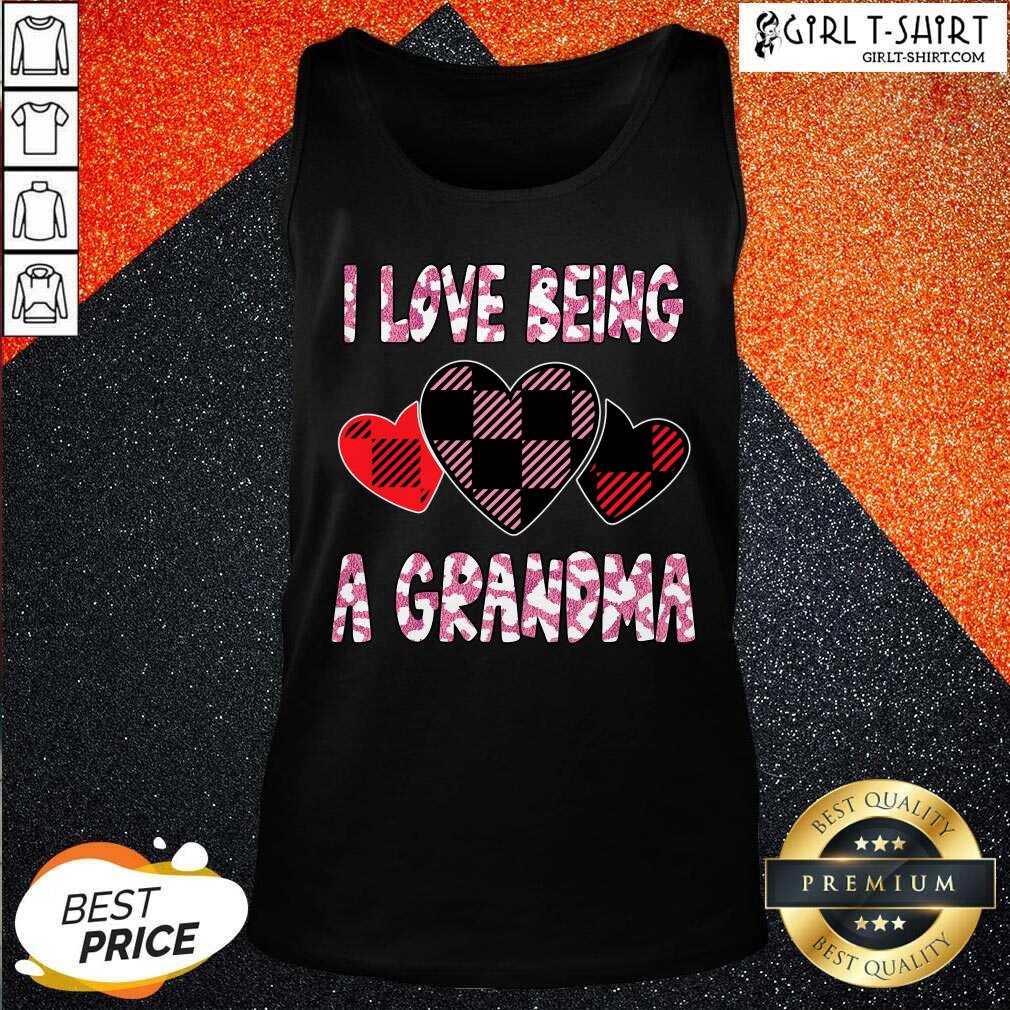 Official I Love Being Grandma Heart Valentines Day 2021 Shirt