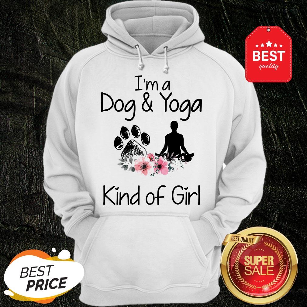 Official I’m A Dog And Yoga Kind Of Girl Flowers Shirt