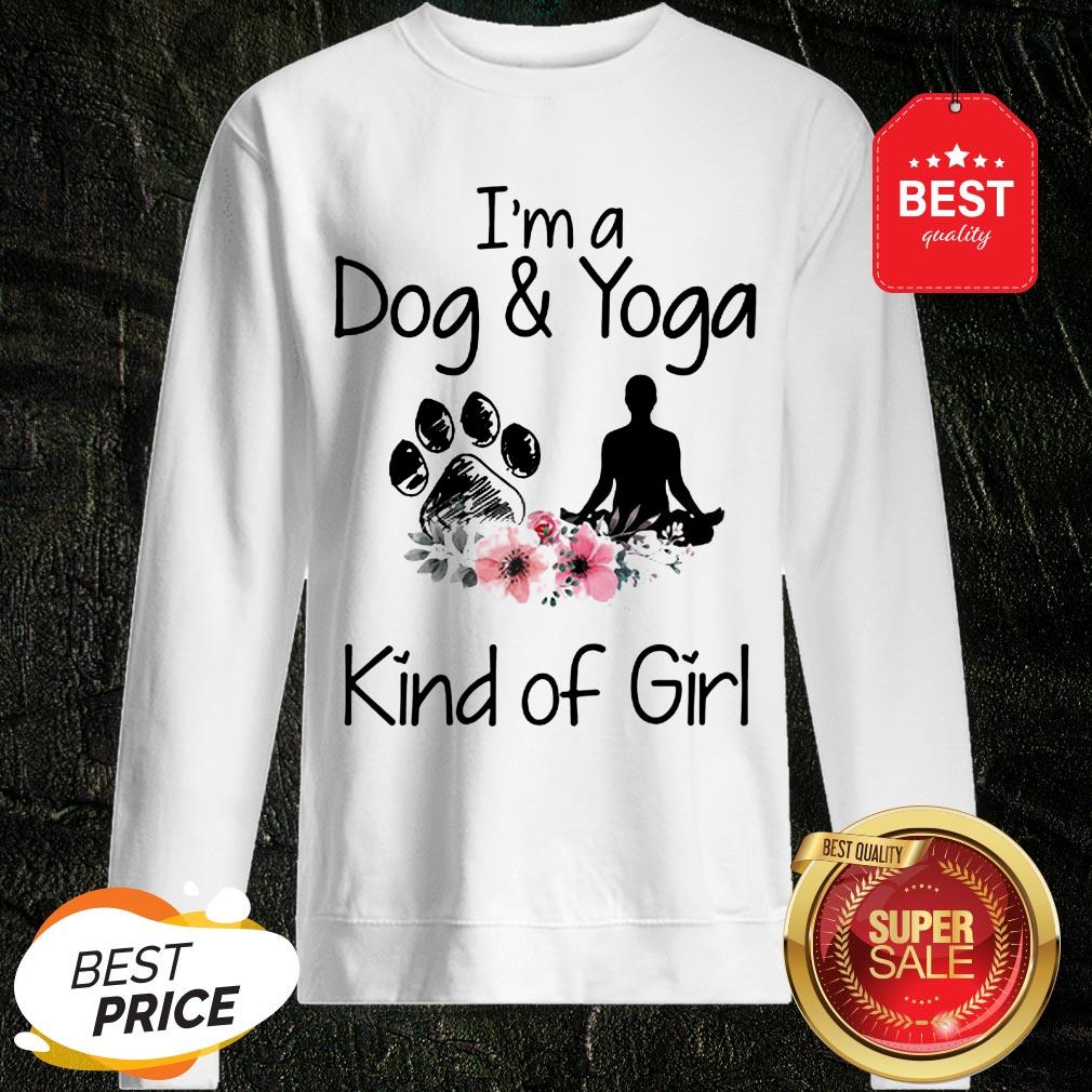 Official I’m A Dog And Yoga Kind Of Girl Flowers Shirt