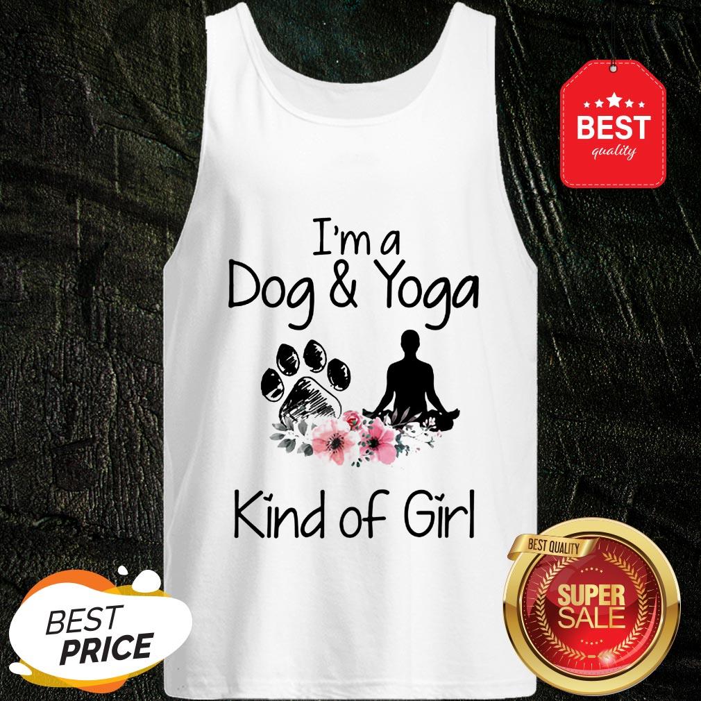 Official I’m A Dog And Yoga Kind Of Girl Flowers Shirt
