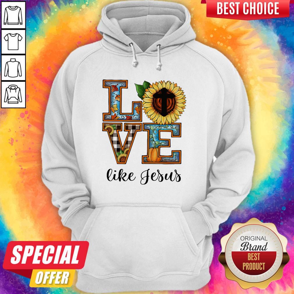 Official Love Like Jesus Sunflower Pumpkin Shirt
