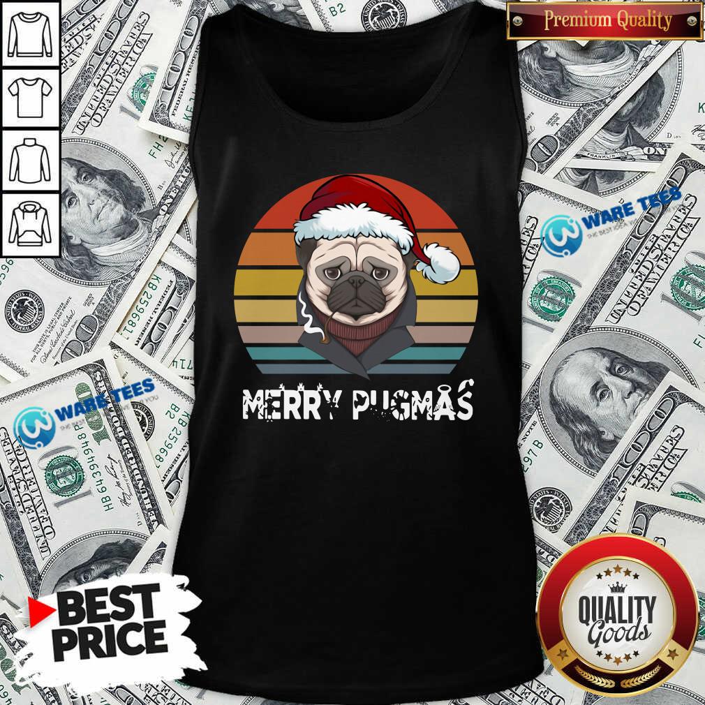 Official Merry Pugmas Funny Pug Christmas Style Vintage Shirt