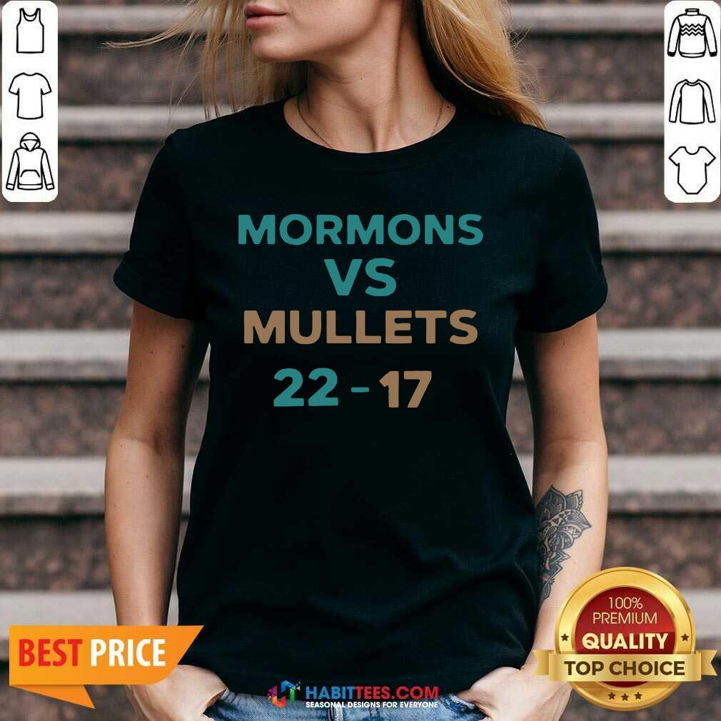 Official Mormons Vs Mullets 22-17 Shirt