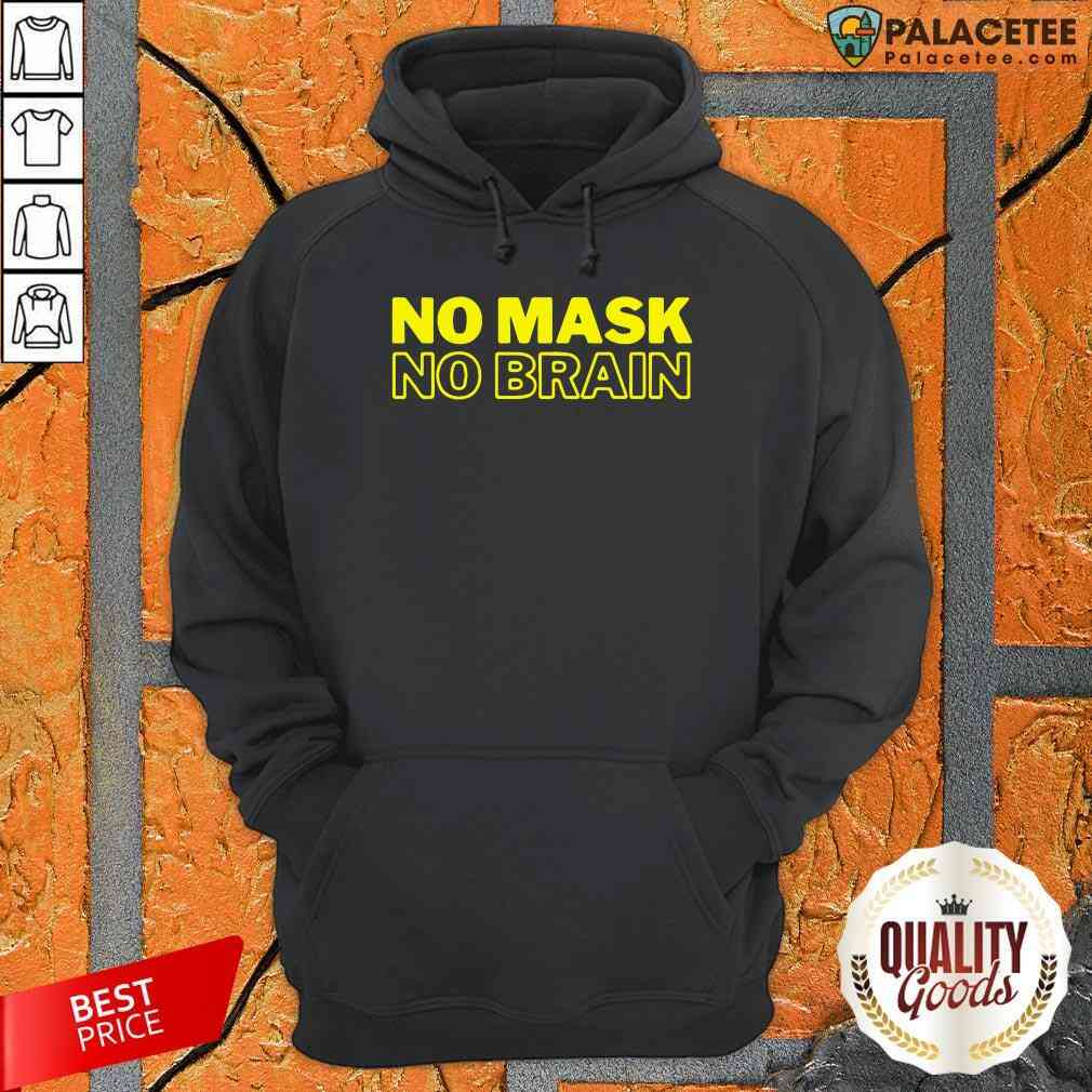 Official No Mask No Brain Yellow Shirt
