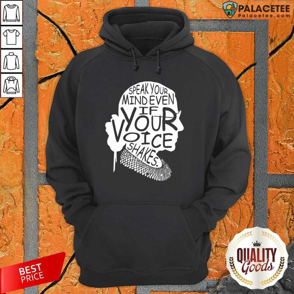 Official Notorious RBG Speak Your Mind Even If Your Voice Shakes Shirt