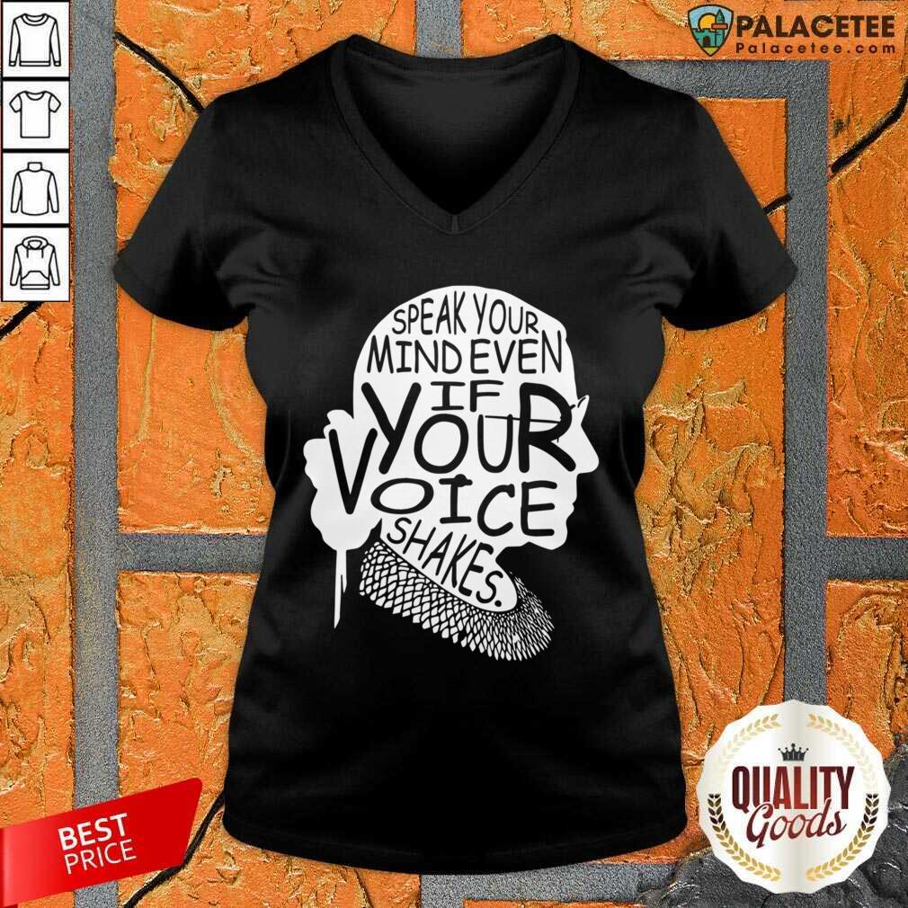 Official Notorious RBG Speak Your Mind Even If Your Voice Shakes Shirt