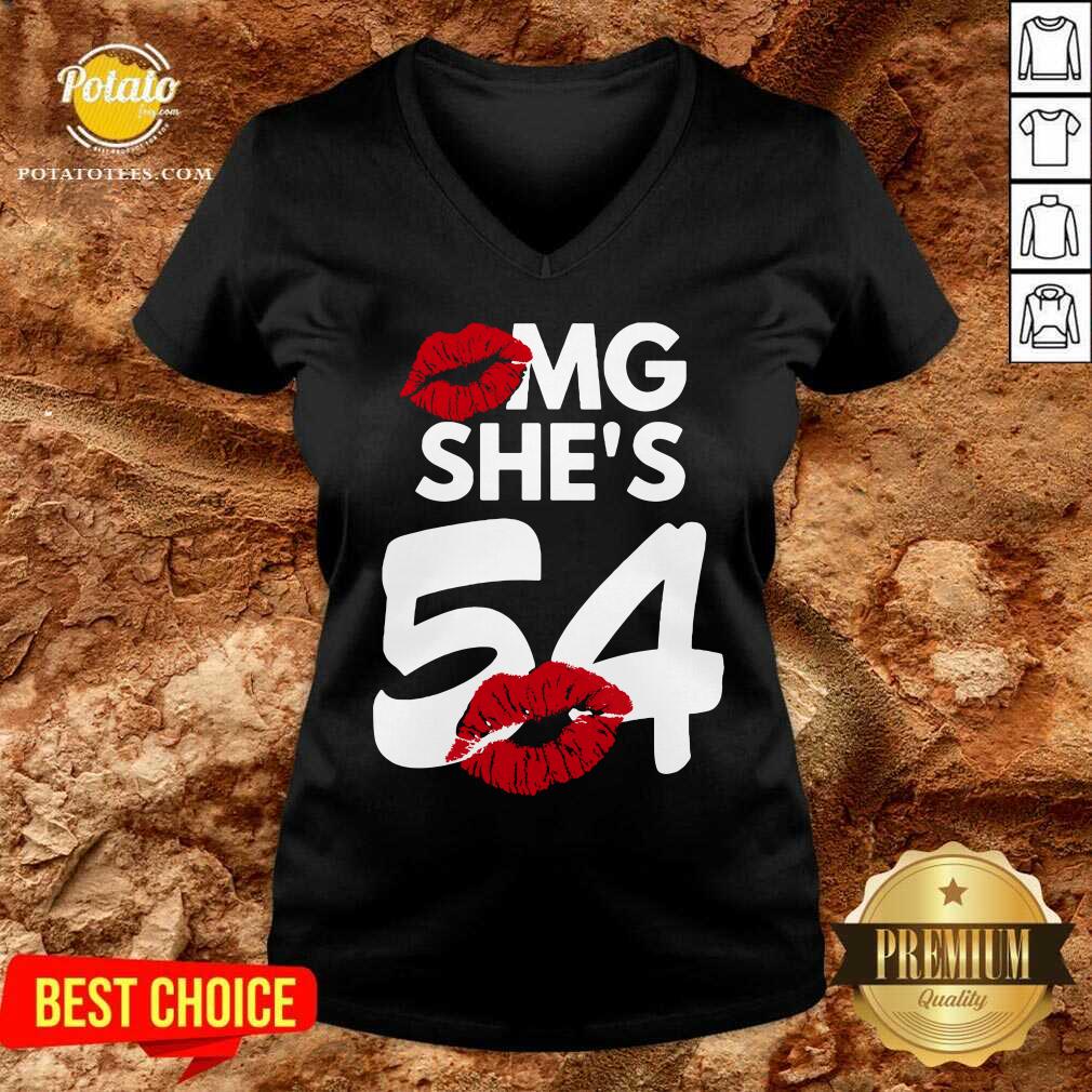 Official Omg She’s 54 Lips Shirt