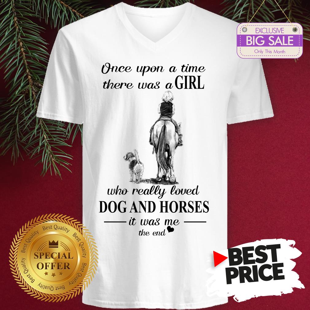 Official Once Upon A Time There Was A Girl Who Really Love Dogs Horses Shirt