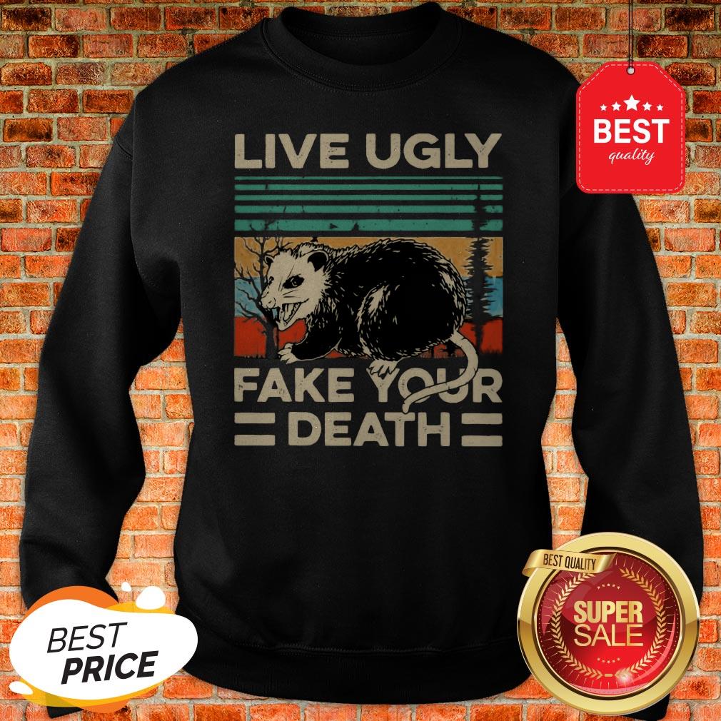 Official Opossum Live Ugly Fake Your Death Vintage Shirt