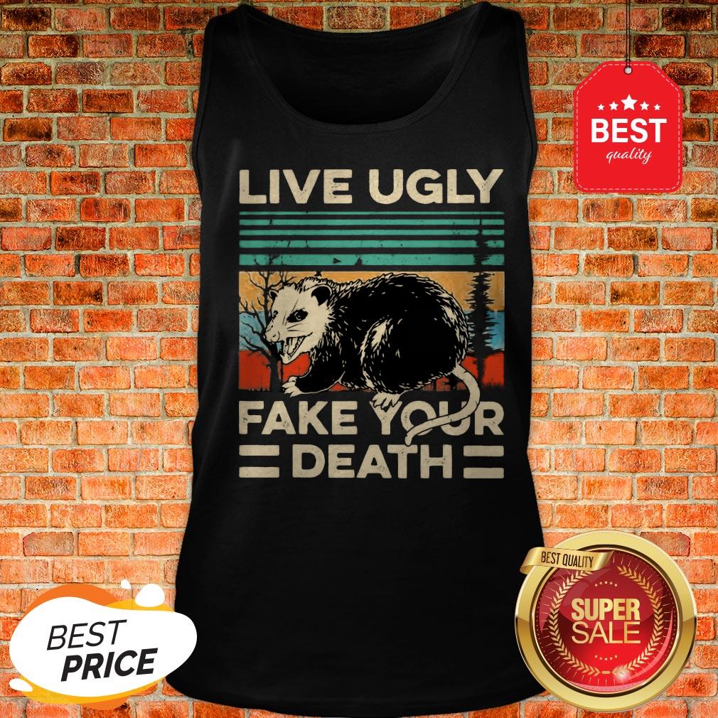 Official Opossum Live Ugly Fake Your Death Vintage Shirt