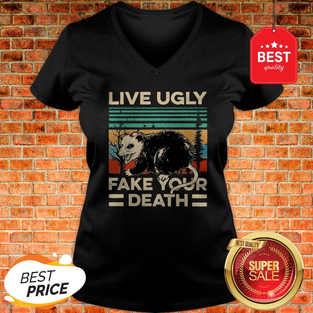 Official Opossum Live Ugly Fake Your Death Vintage Shirt