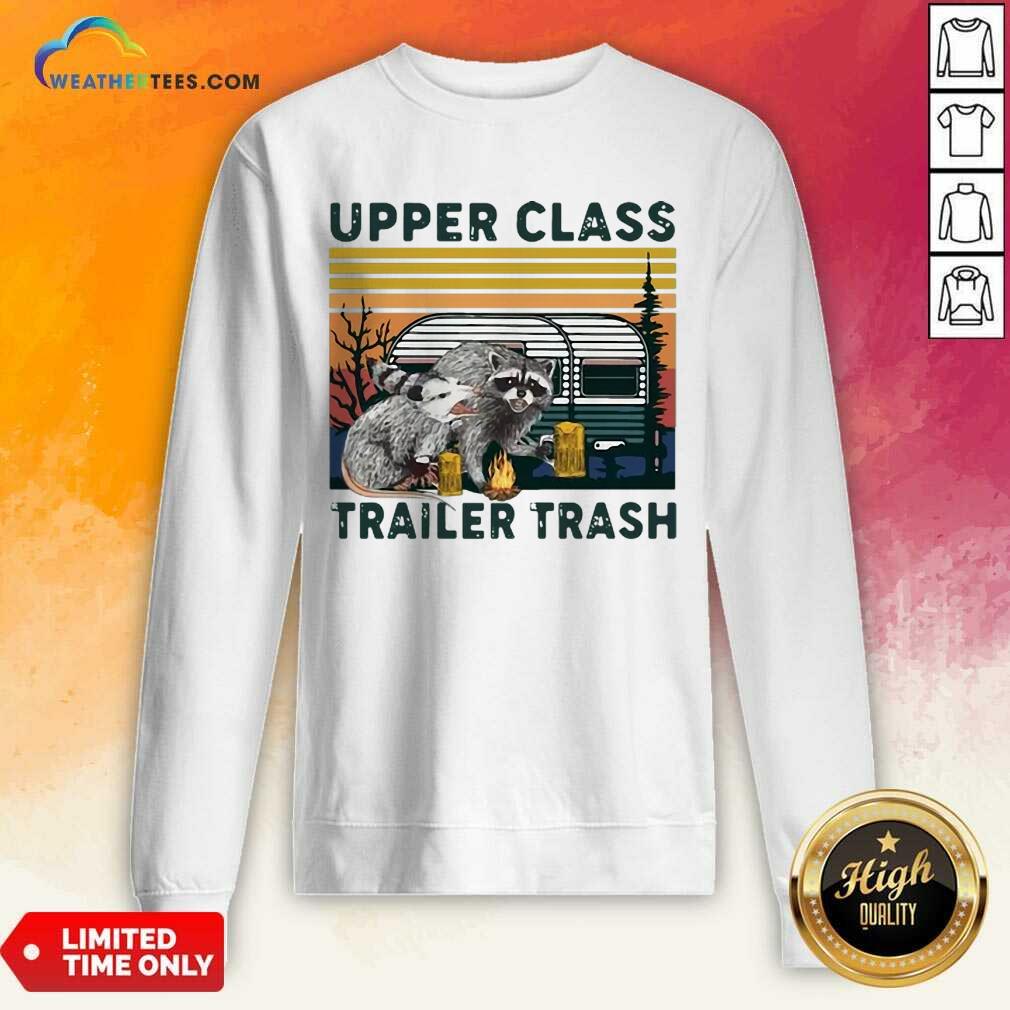 Official Raccoons And Opossums Upper Class Trailer Trash Vintage Shirt