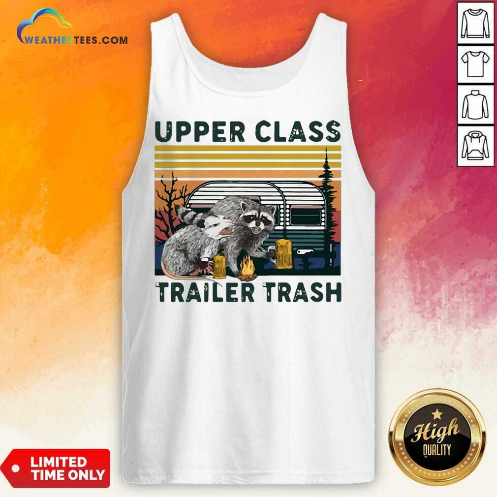 Official Raccoons And Opossums Upper Class Trailer Trash Vintage Shirt