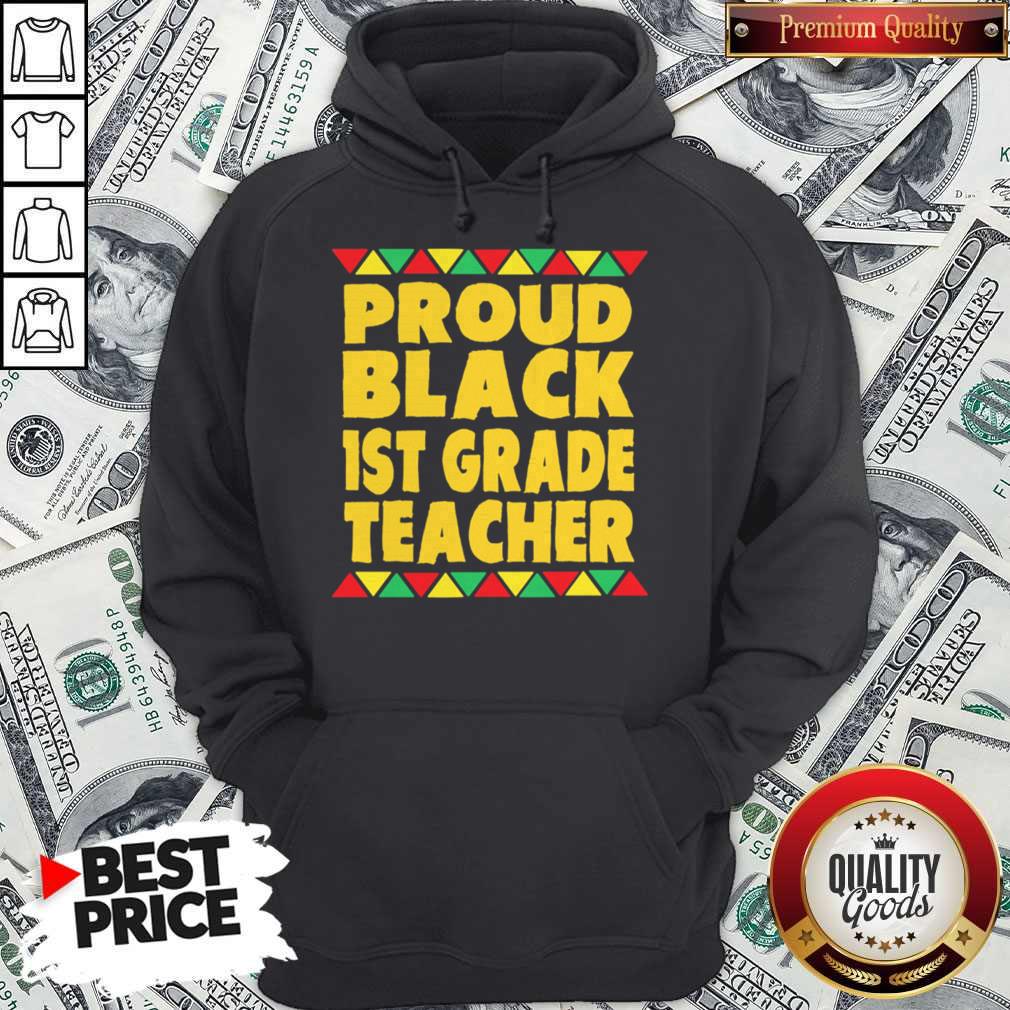 Official Proud Black 1st Grade Teacher Shirt