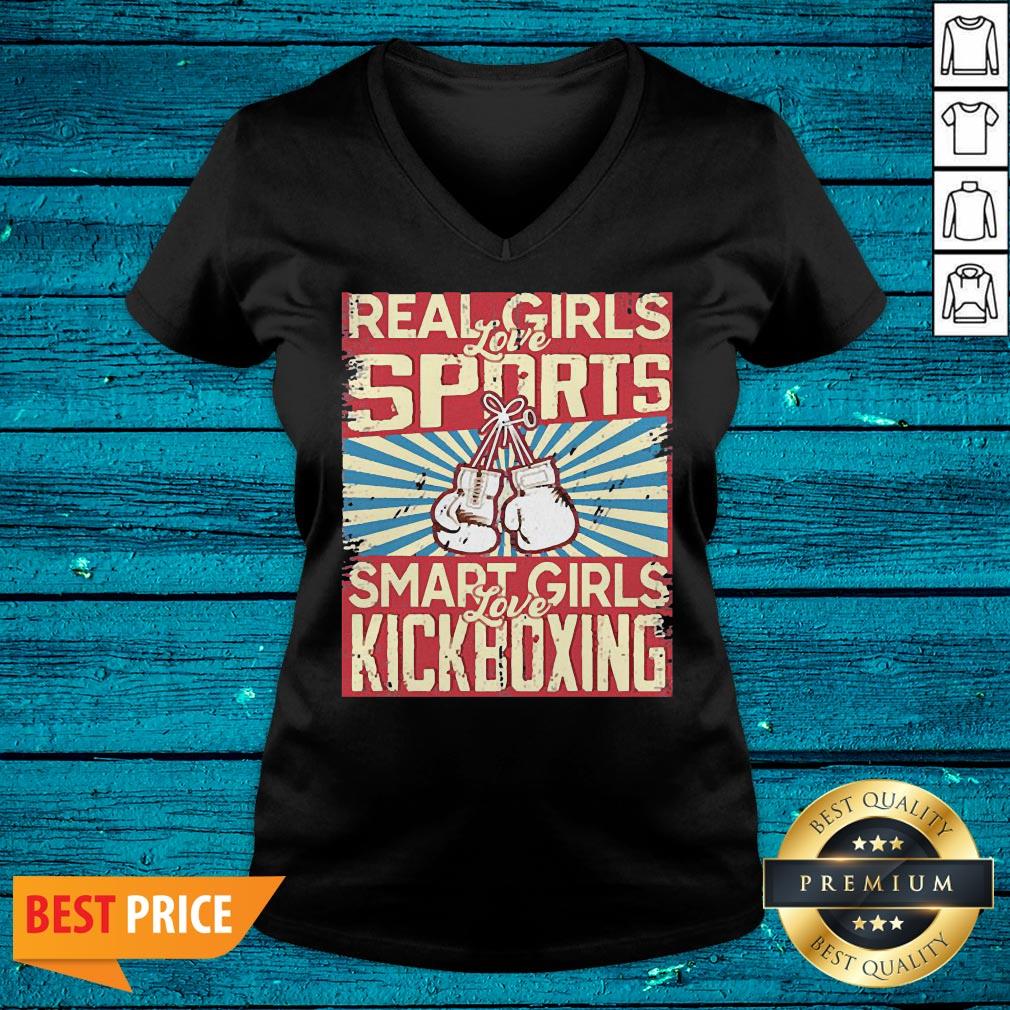 Official Real Girls Love Sports Smart Girls Love Kickboxing Shirt