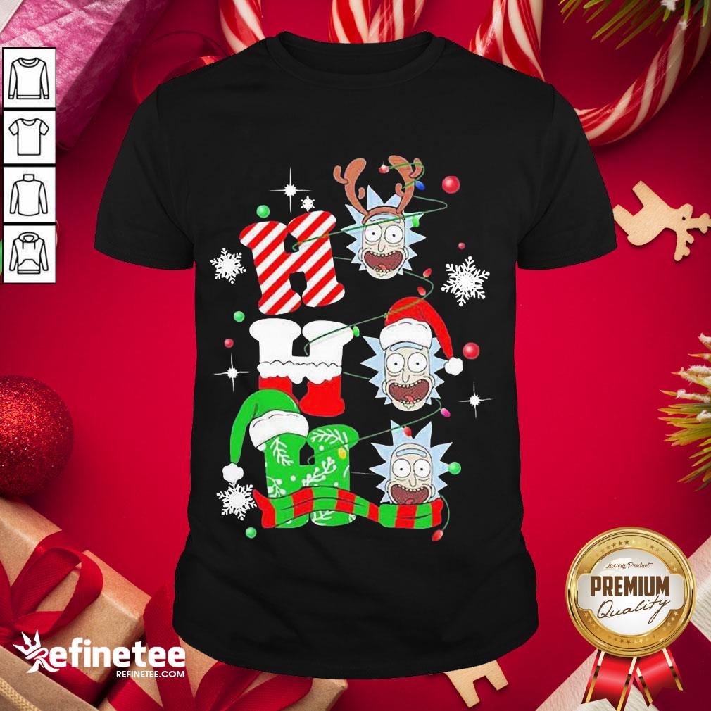 Official Rick Sanchez Ho Ho Ho Gorgeous Christmas Ornament Shirt