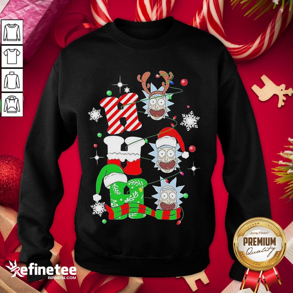 Official Rick Sanchez Ho Ho Ho Gorgeous Christmas Ornament Shirt