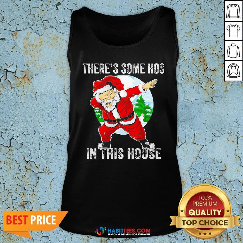 Official Santa Dabbing There's Some Hoes In This Hoose Christmas Shirt