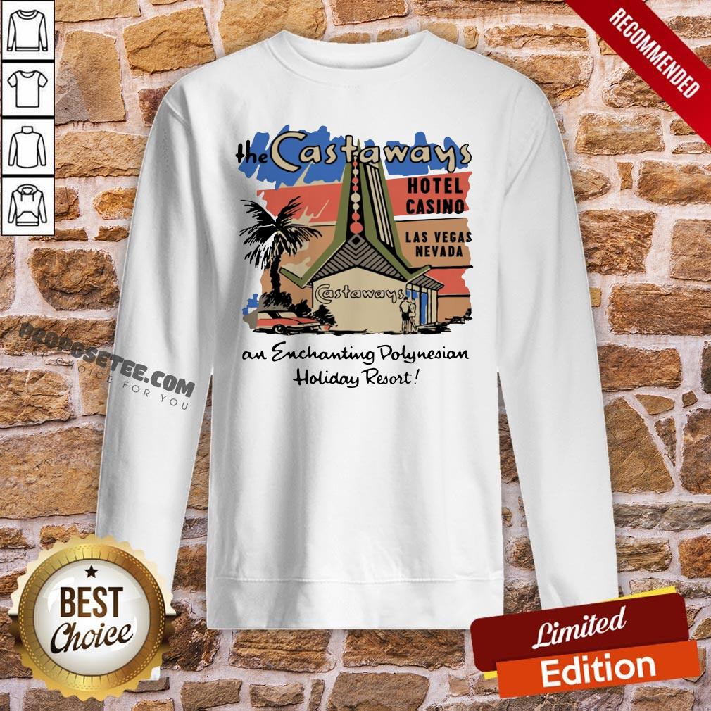Official The Castaways Polynesian Resort Hotel Vintage Las Vegas Shirt
