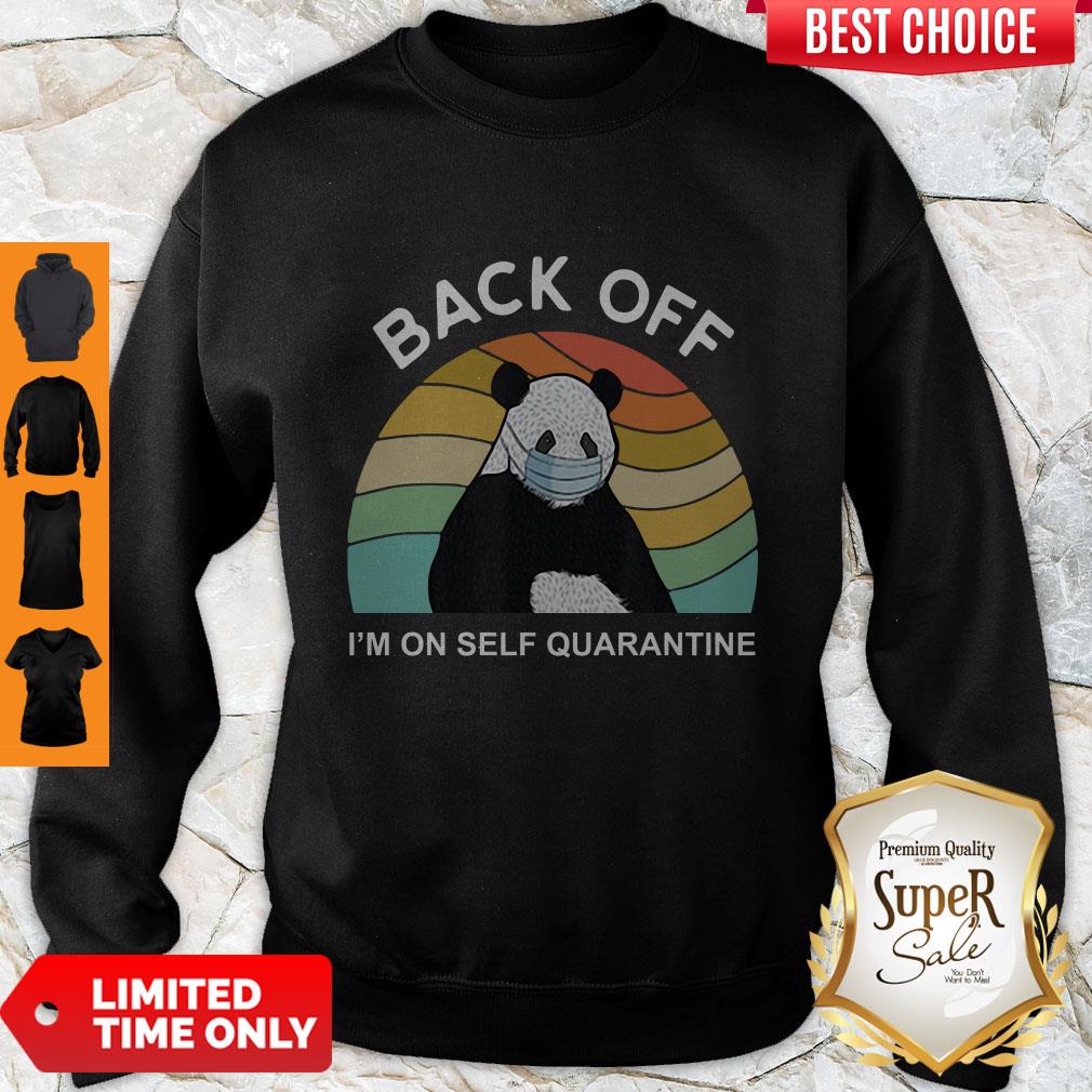 Official Vintage Panda Back Off I'm On Self Quarantine Shirt