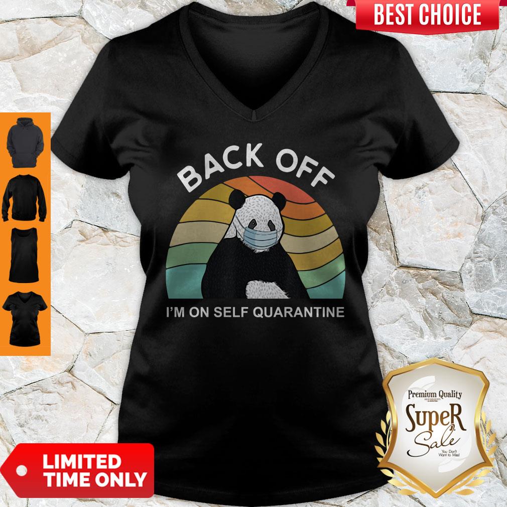 Official Vintage Panda Back Off I'm On Self Quarantine Shirt