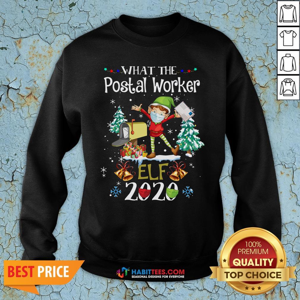 Official What The Postal Worker Elf Christmas Shirt