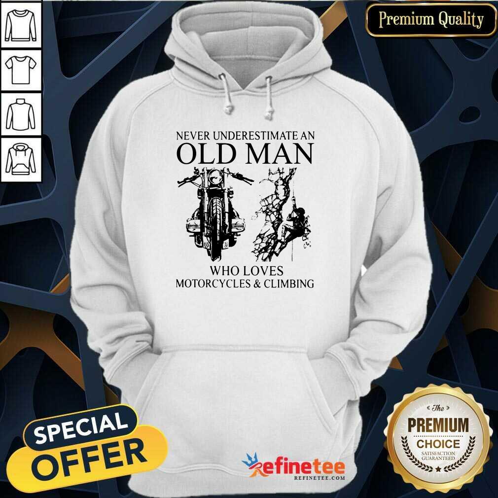 Old Man Loves Motorcycles And Climbing Shirt