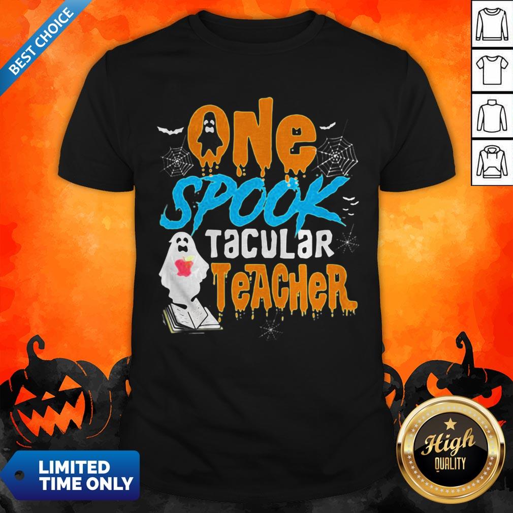 One Spooktacular Teacher Halloween Ghost School Shirt