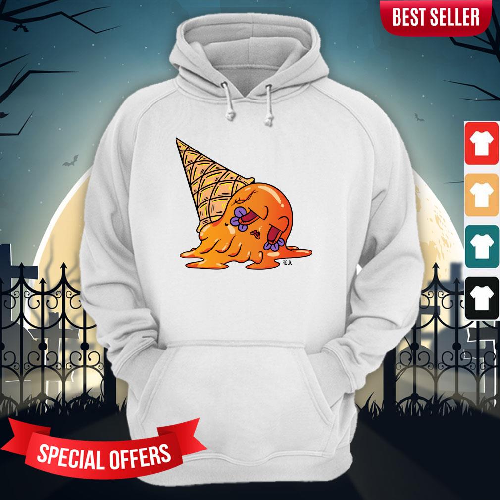 Orange Sugar Skull Ice Cream Day Dead Dia De Muertos Shirt