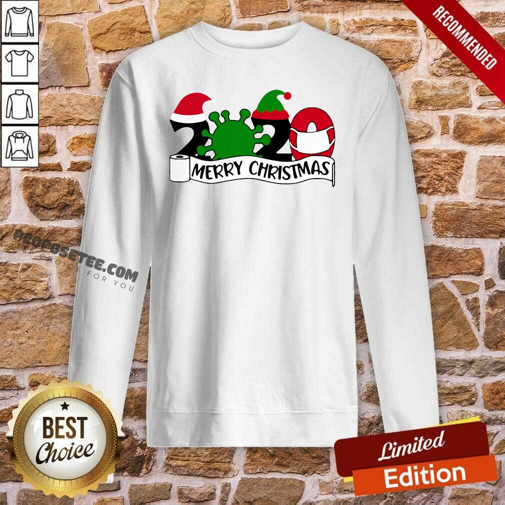 Original 2020 Mask Quarantine Toilet Paper Merry Christmas Shirt