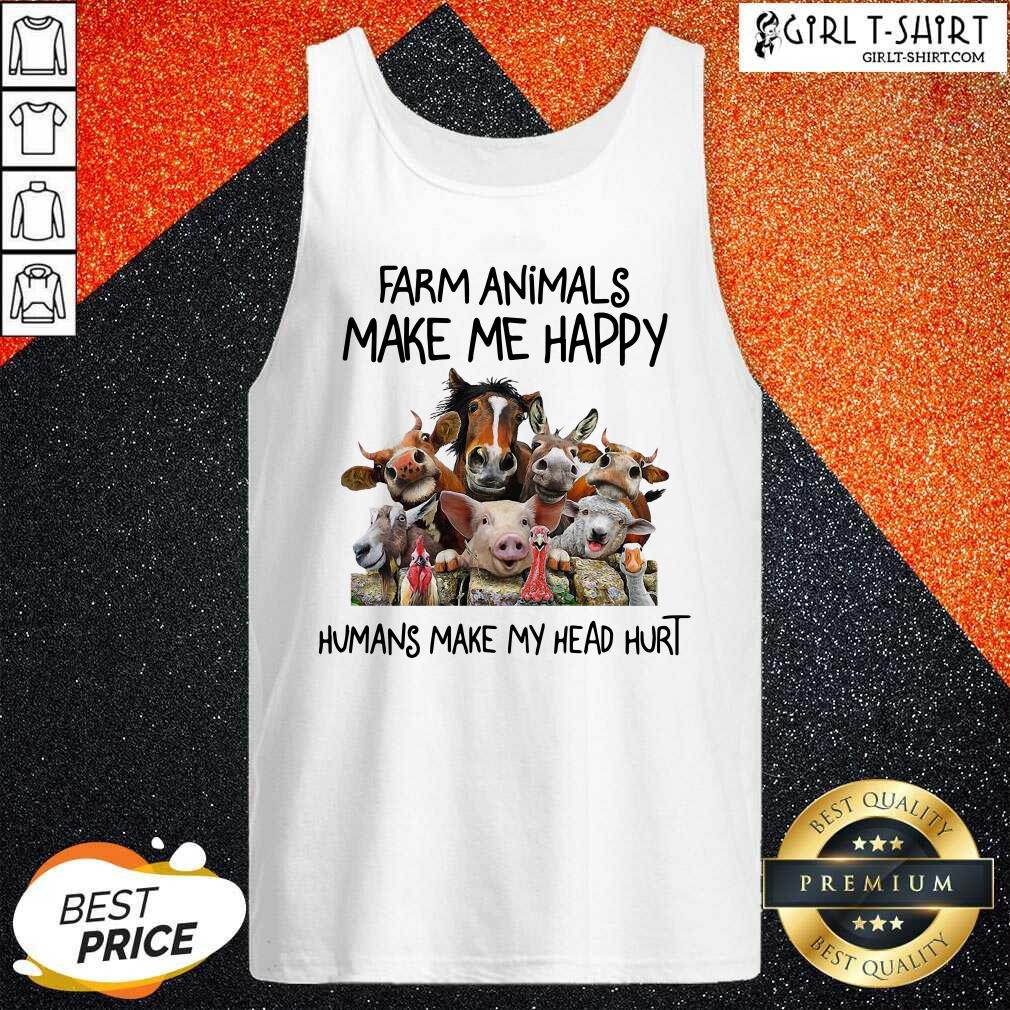 Original Animals Make Me Happy Humans Make My Head Hurt Shirt