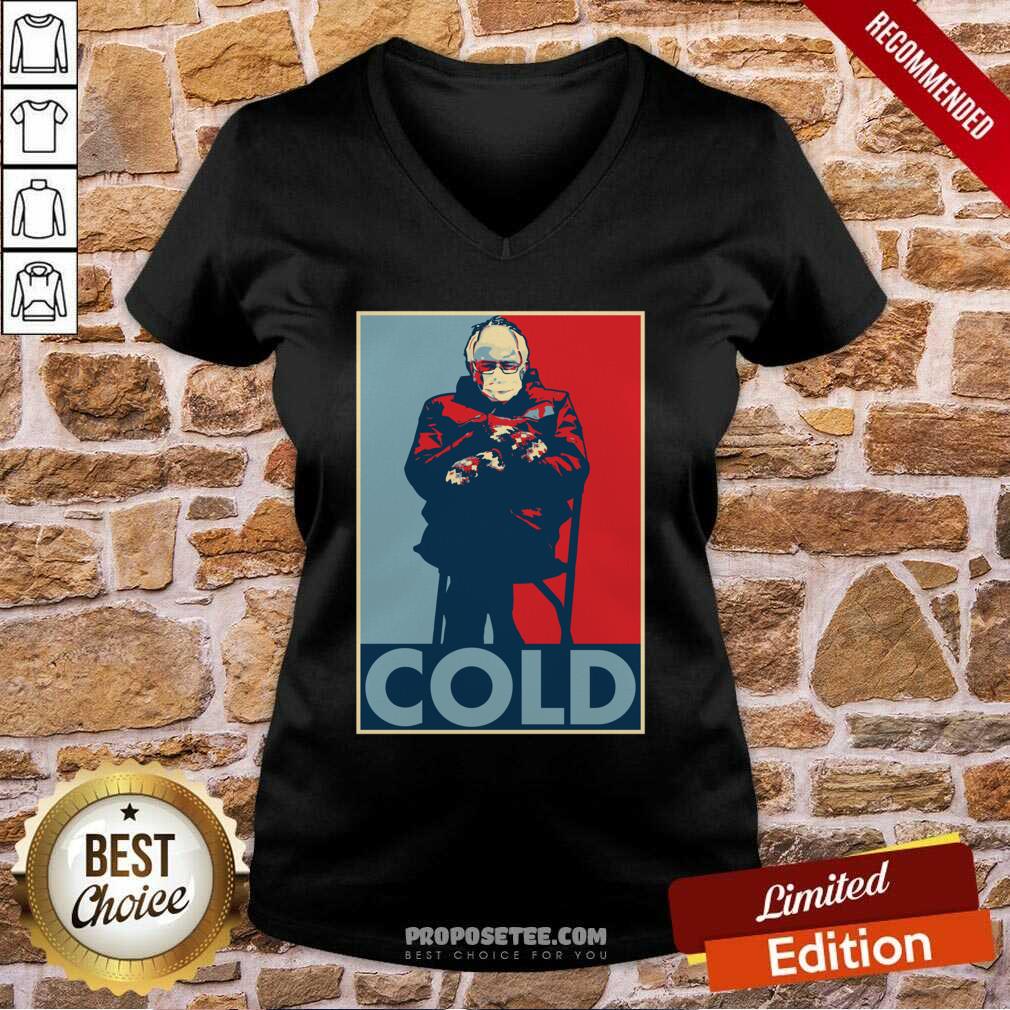 Original Bernie Sanders Cold Bernie Mittens Funny Meme Inauguration Shirt