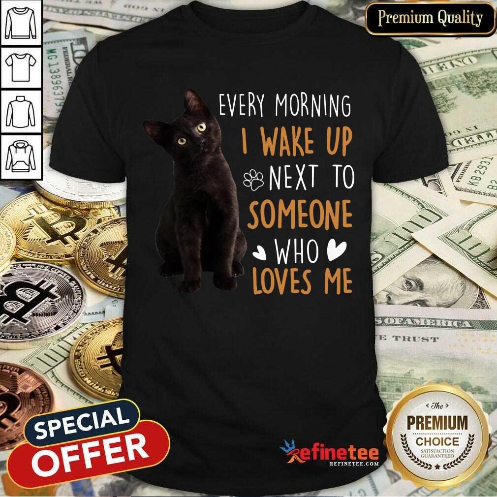 Original Black Cat Loves Me Great 5 Shirt