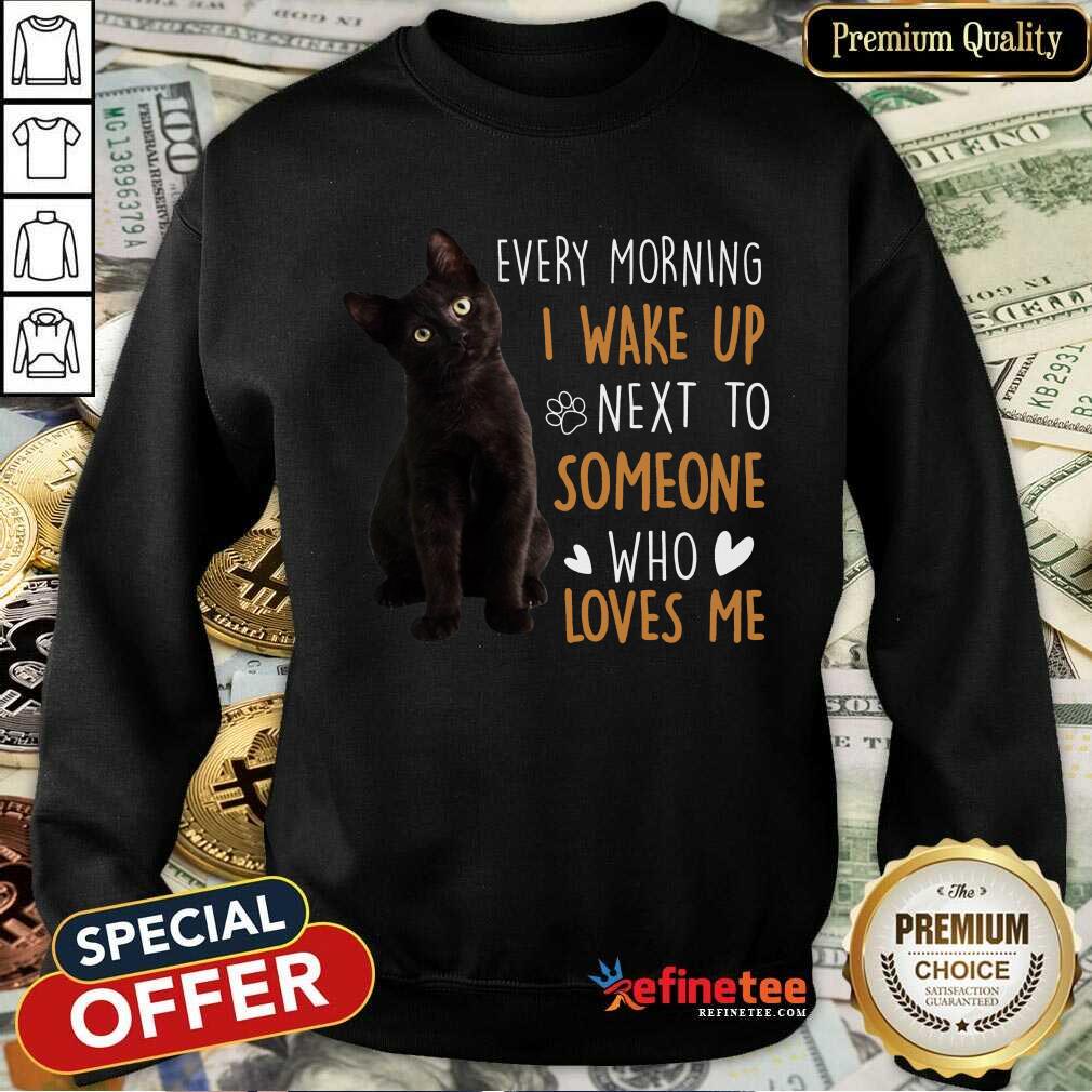 Original Black Cat Loves Me Great 5 Shirt