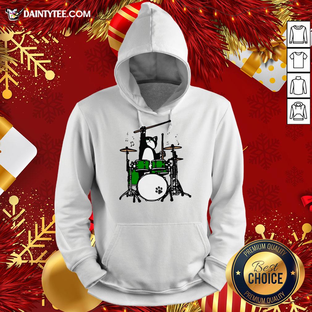 Original Cat Playing Drums Shirt