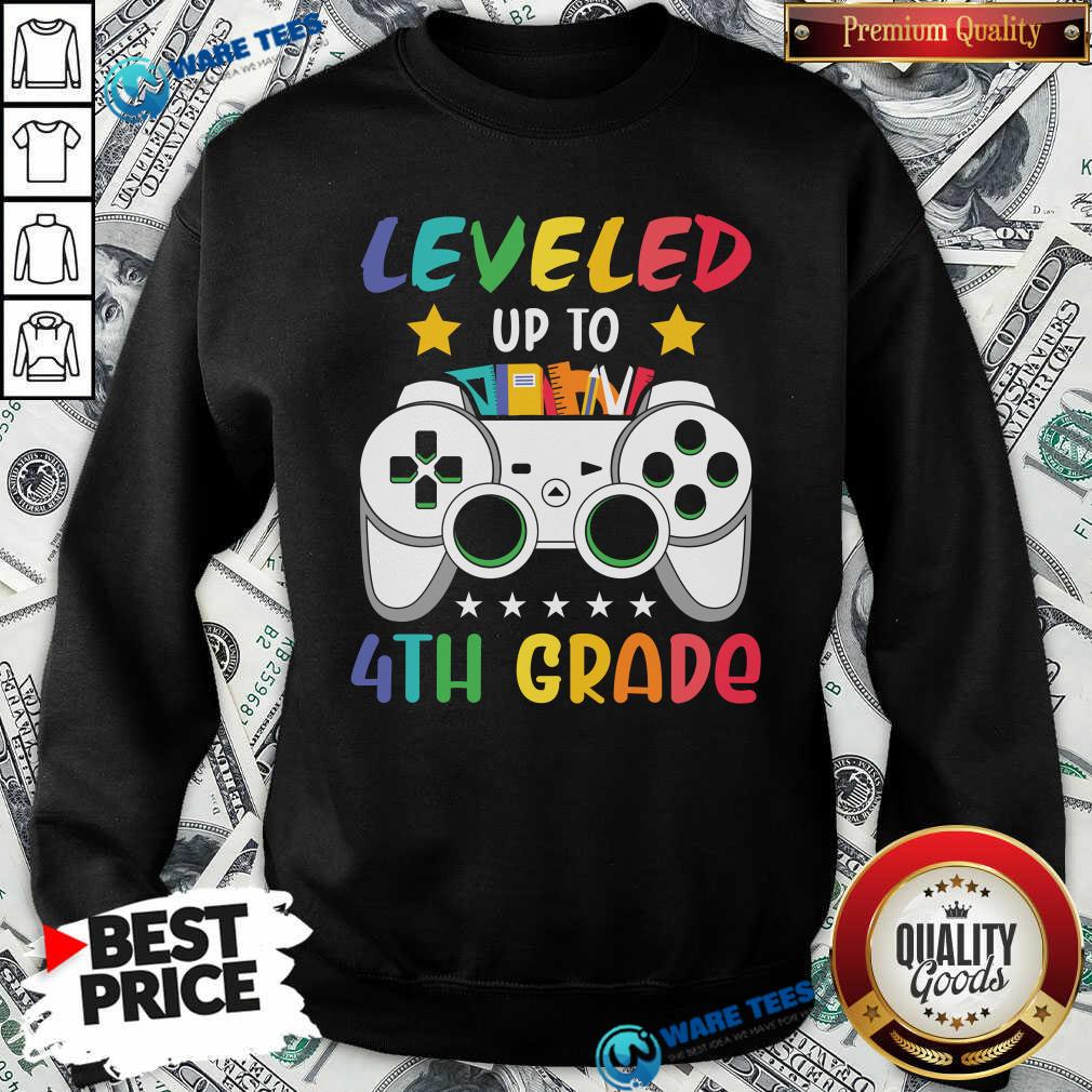 Original Game Console Leveled Up To 4th Grade Shirt