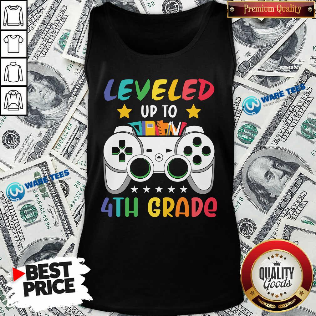Original Game Console Leveled Up To 4th Grade Shirt