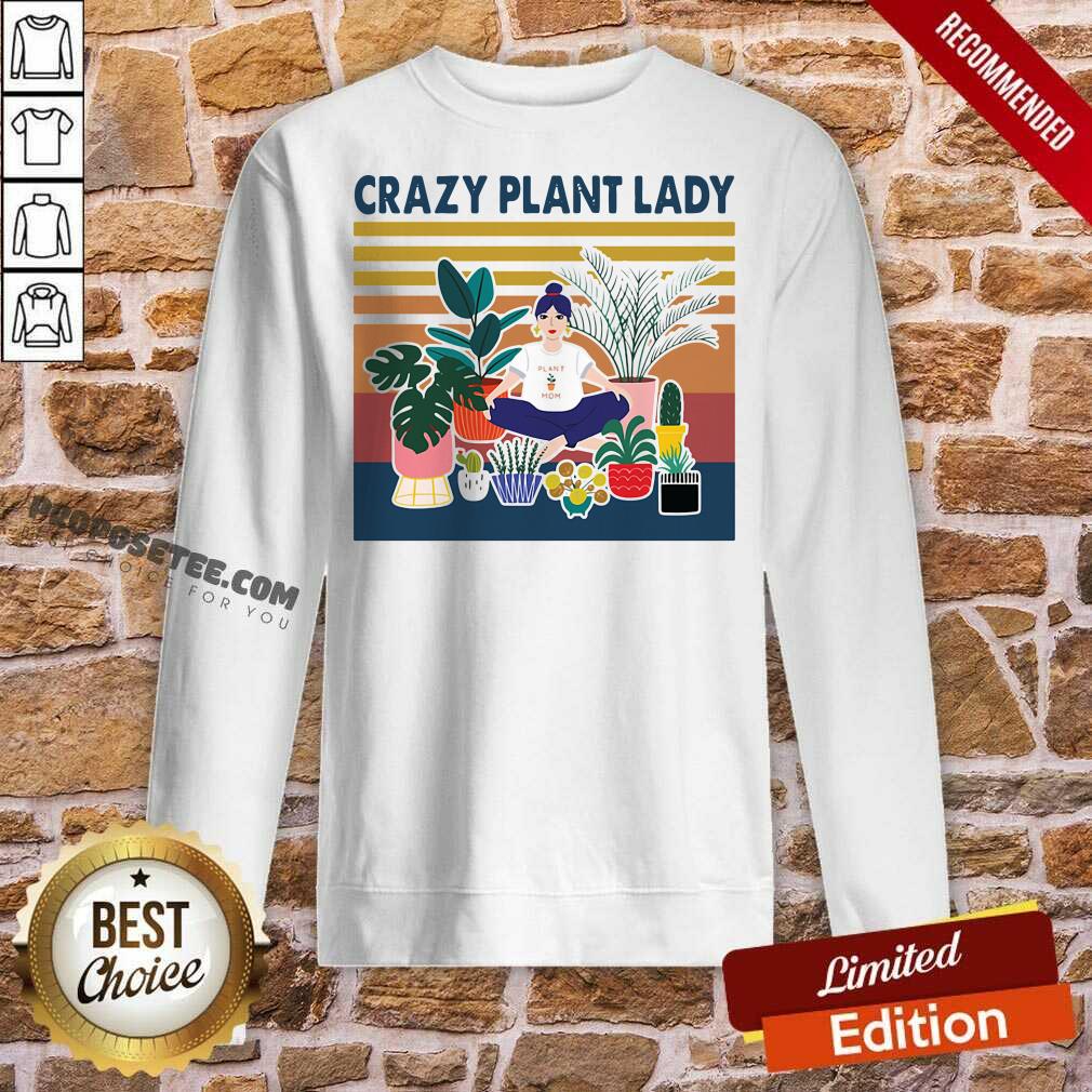 Original Garden Crazy Plant Lady Vintage Retro Shirt