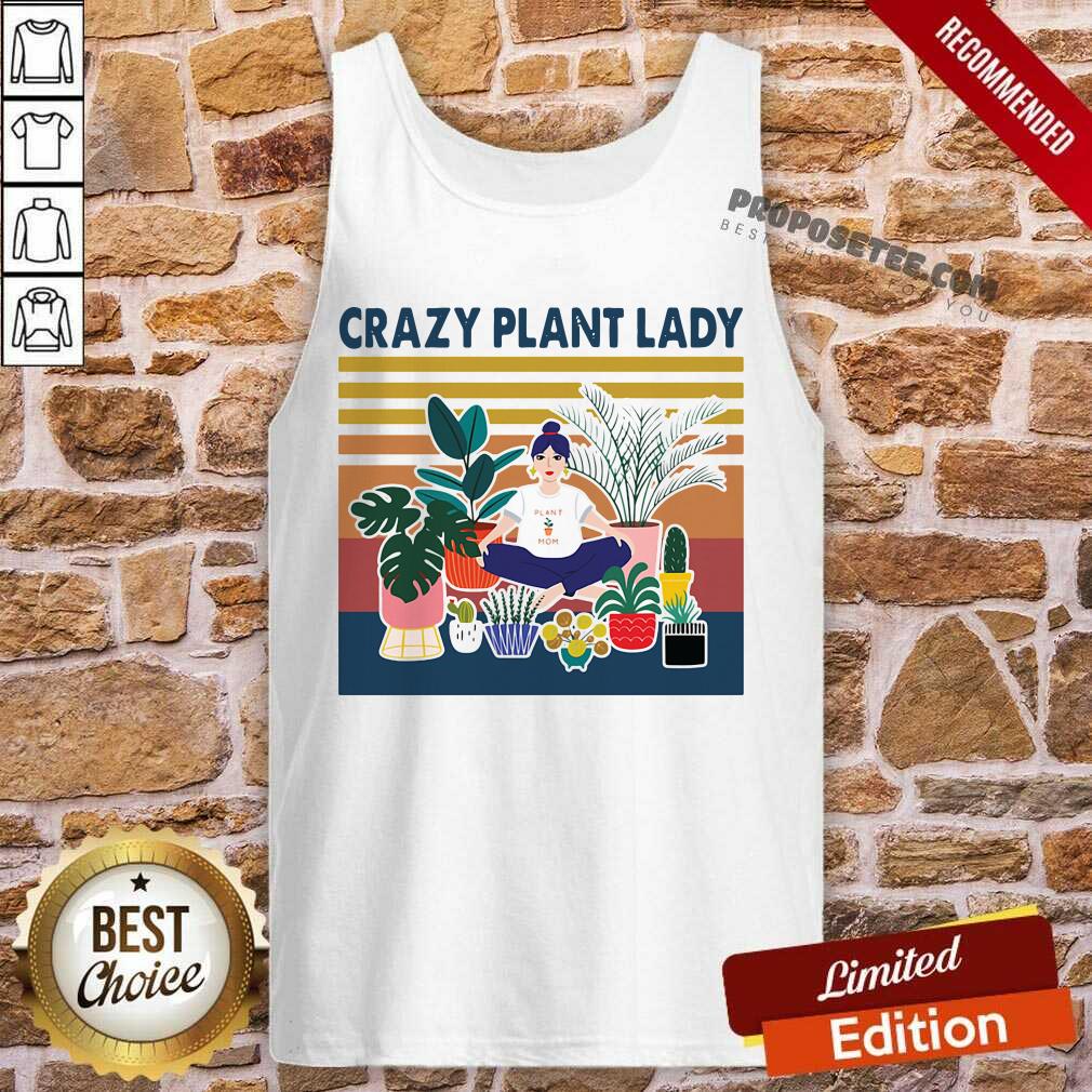 Original Garden Crazy Plant Lady Vintage Retro Shirt