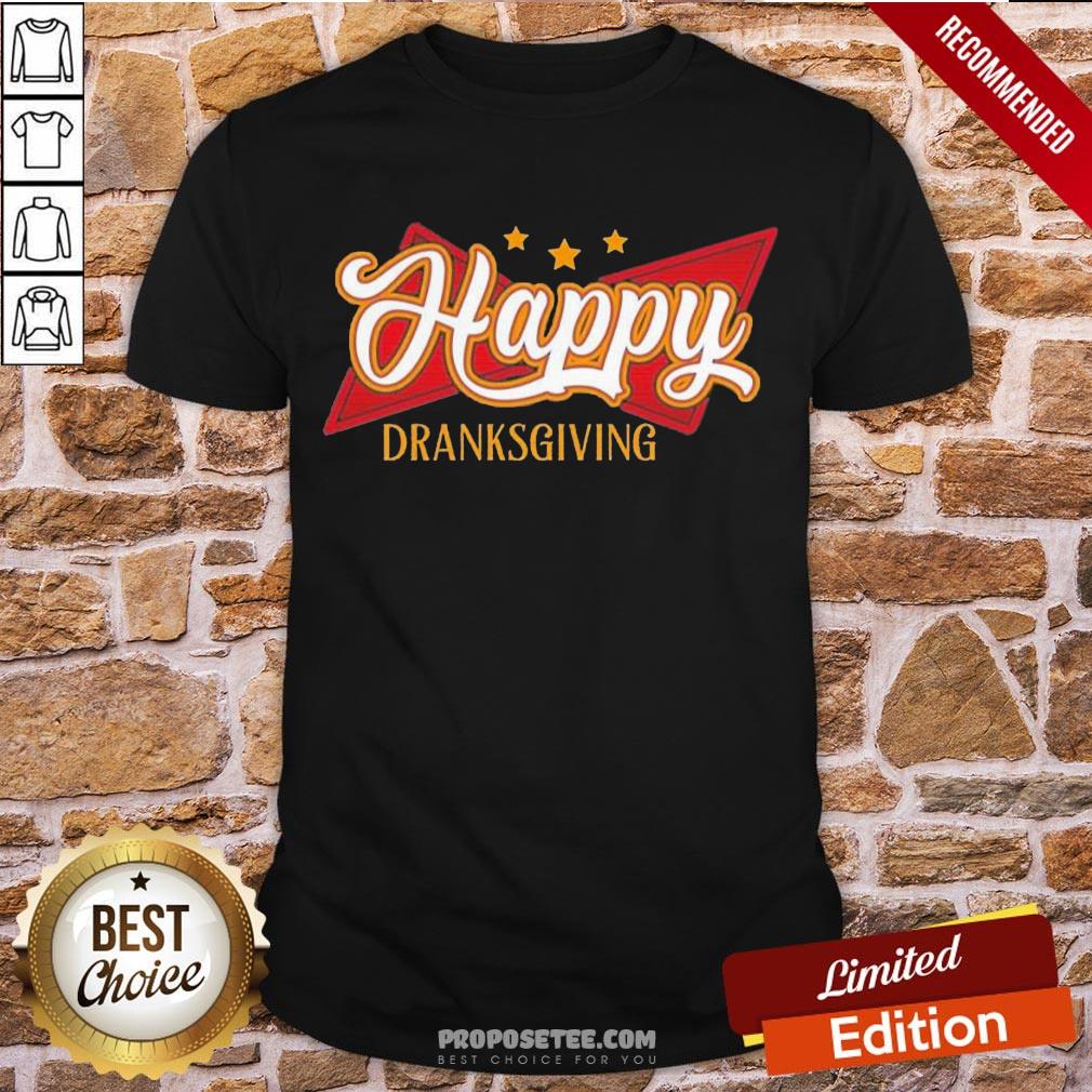 Original Happy Drinksgiving Happy Thanksgiving Funny Saying Shirt