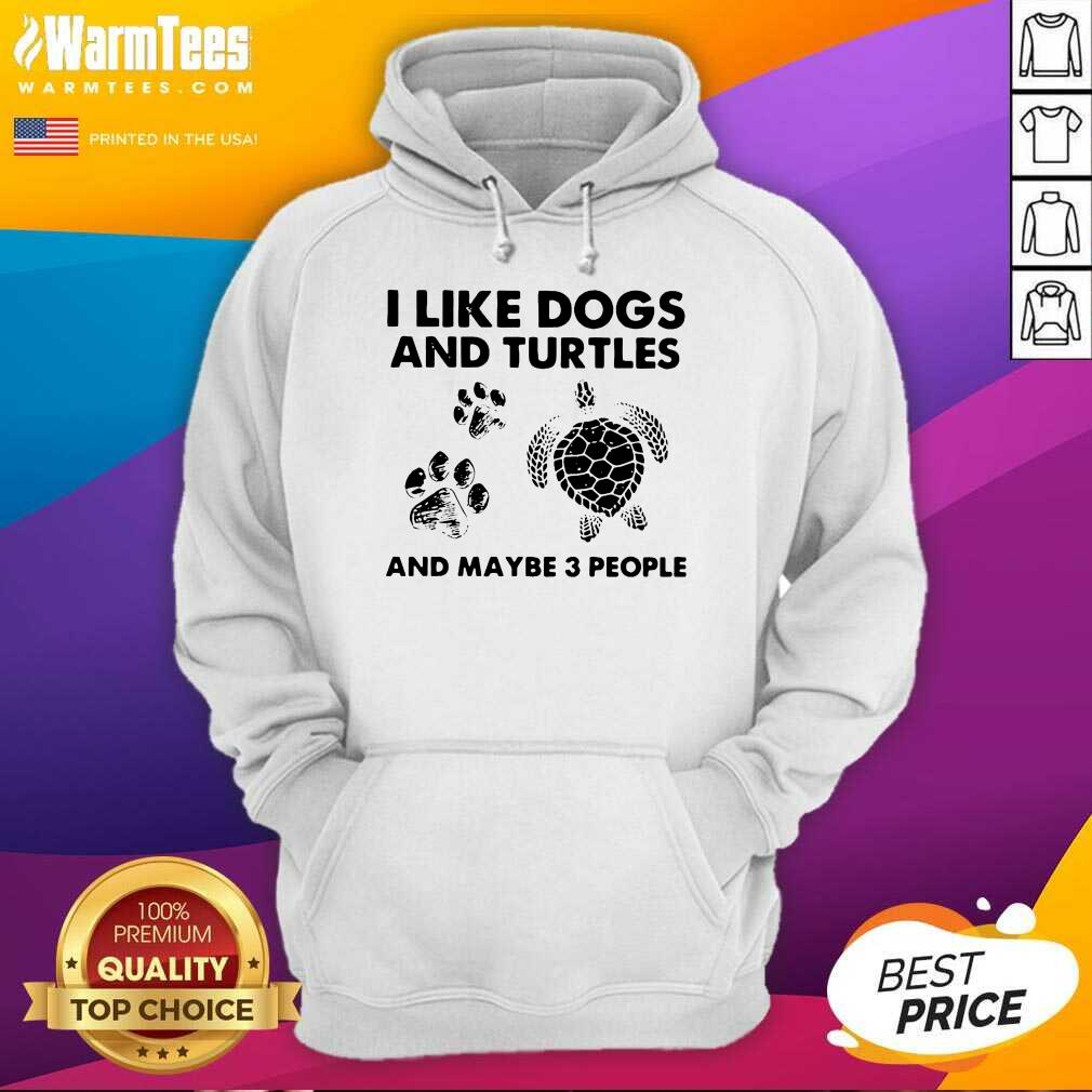 Original I Like Dogs And Turtles And Maybe 3 People Shirt