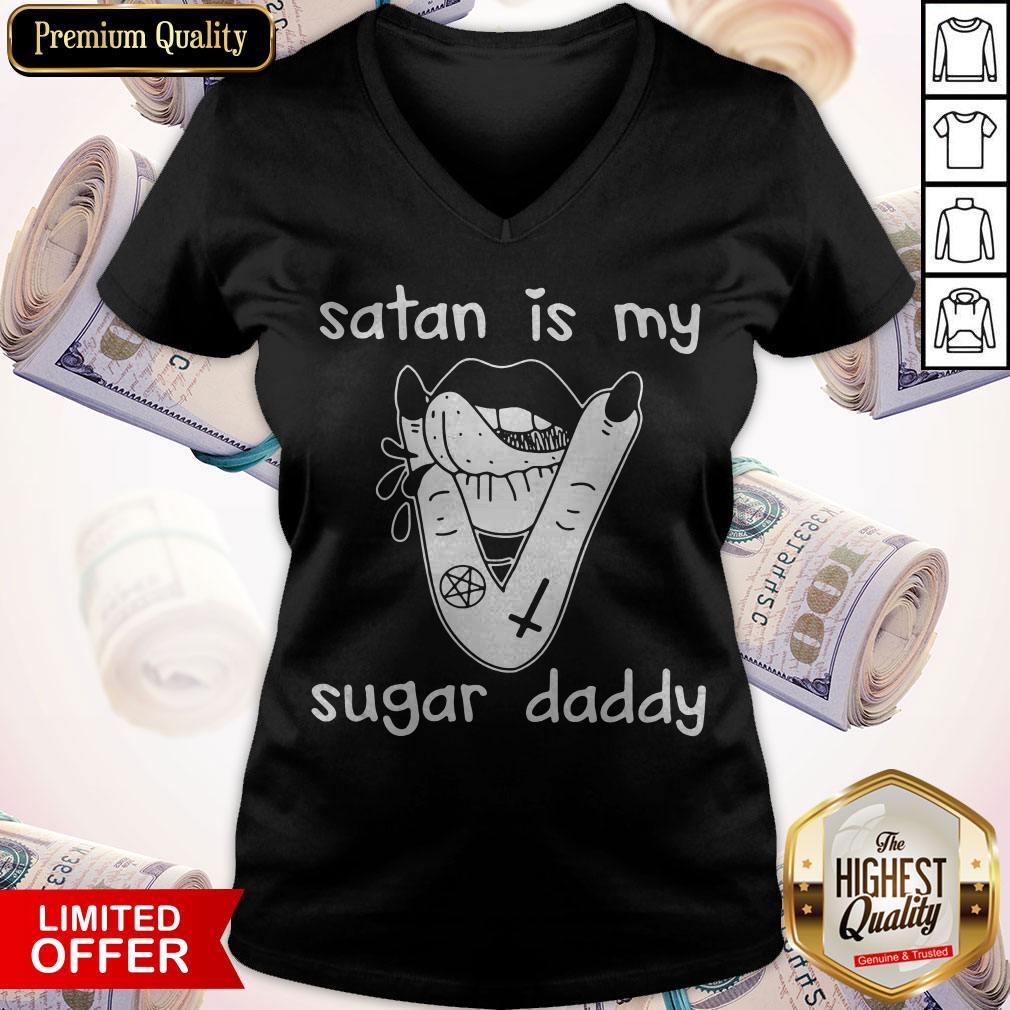 Original Lips Satan Is My Sugar Daddy Shirt