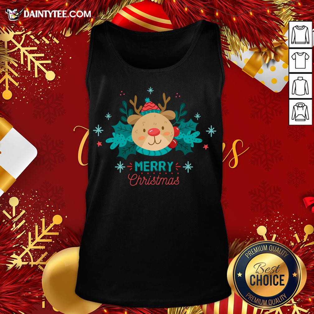 Original Merry Christmas Reindeer Festive Xmas T-Shirt