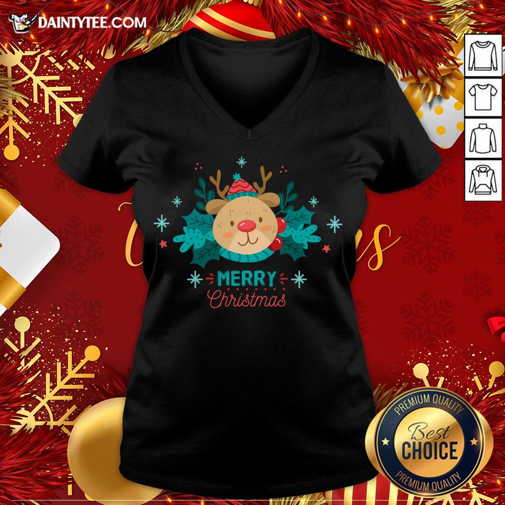 Original Merry Christmas Reindeer Festive Xmas T-Shirt