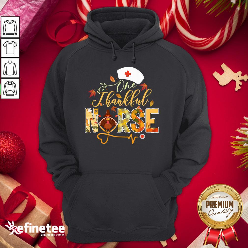 Original One Thankful Nurse Thanksgiving Turkey Day Nurse Gift Women Shirt