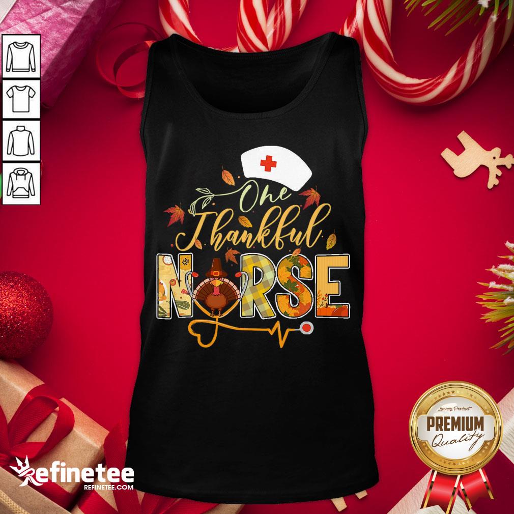 Original One Thankful Nurse Thanksgiving Turkey Day Nurse Gift Women Shirt