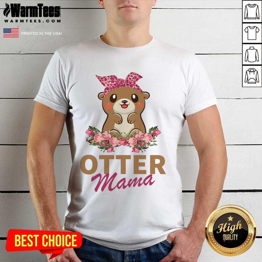 Original Otter Mama With Floral Shirt