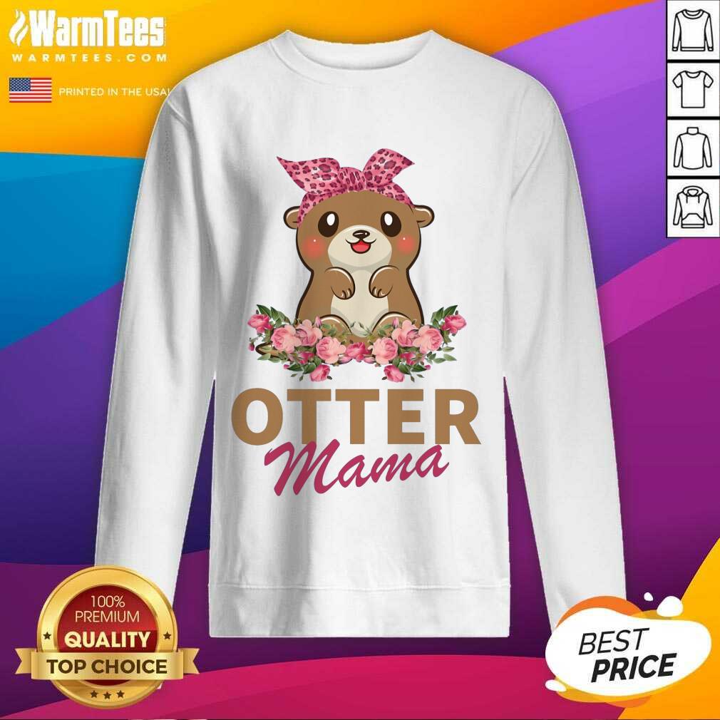 Original Otter Mama With Floral Shirt