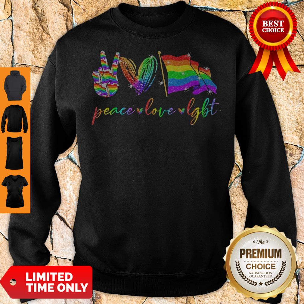 Original Peace Love LGBT Shirt